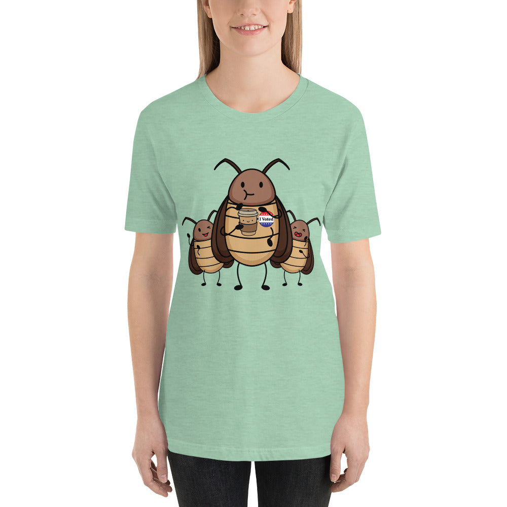 Suburban Cockroach - I Voted! V2 Funny Humor Unisex t-shirt