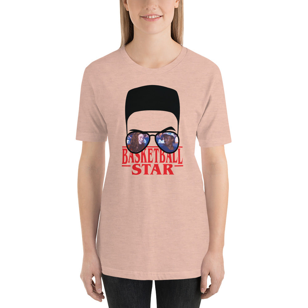 Lucas Basketball Star Flat Top Horror Halloween Unisex t-shirt
