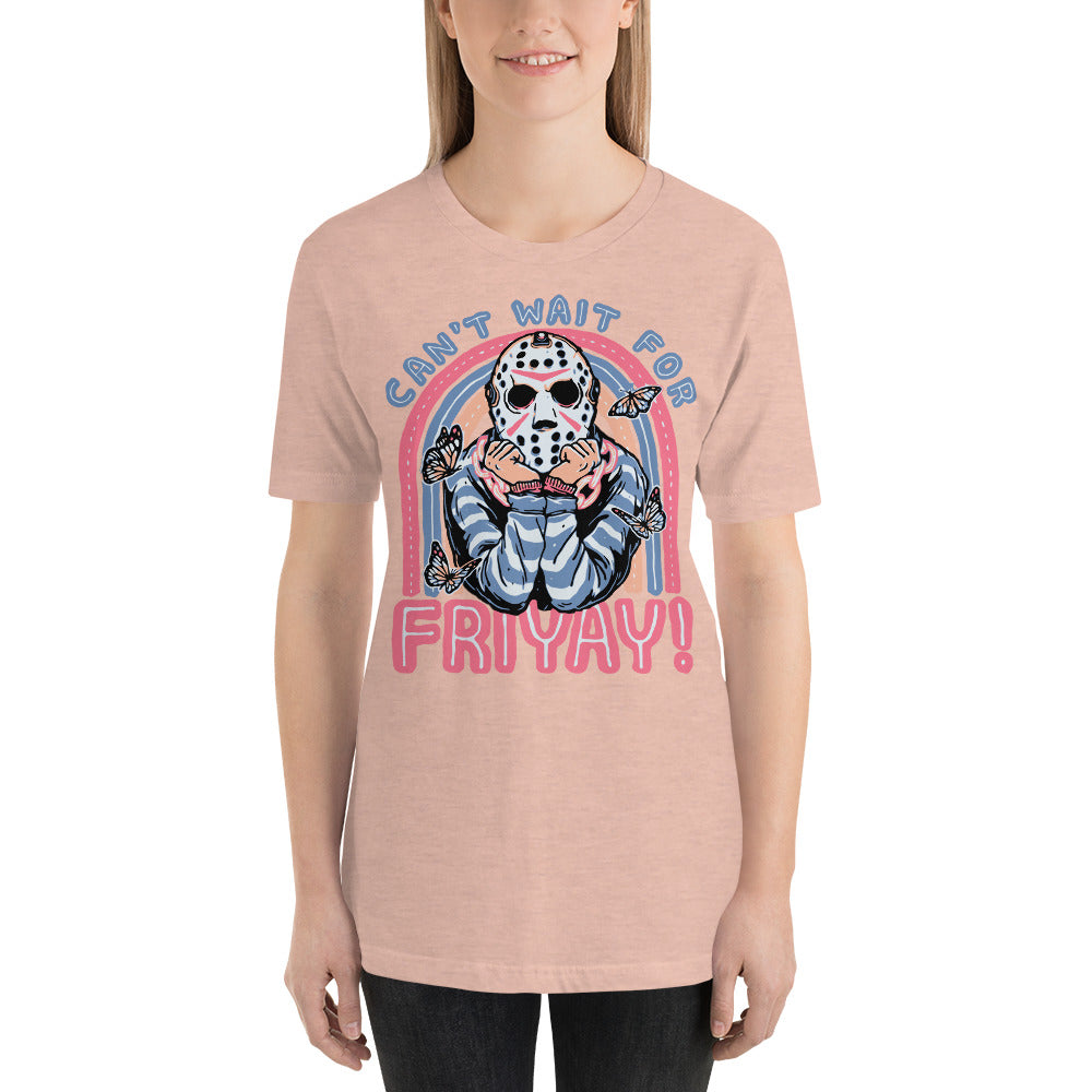 Can't Wait For FRIYAY Cute Halloween Horror Unisex t-shirt