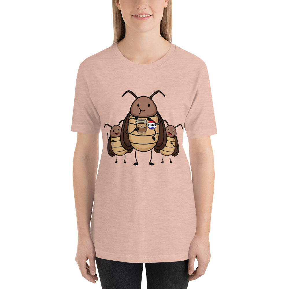 Suburban Cockroach - I Voted! V2 Funny Humor Unisex t-shirt