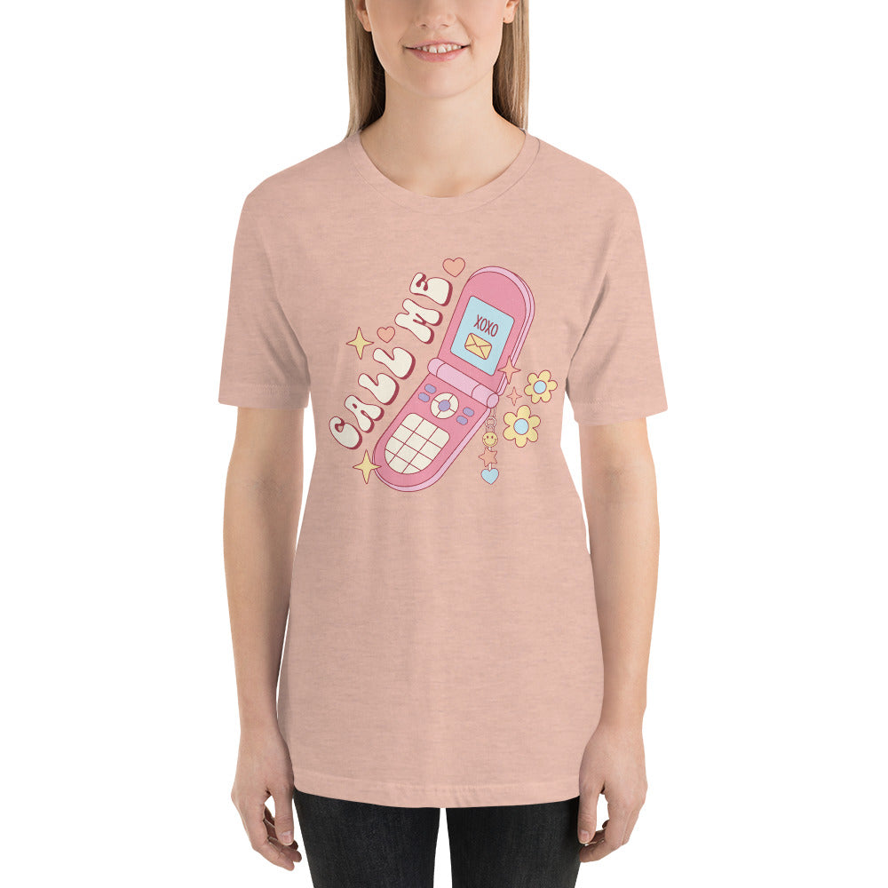 Call Me 90s style Valentines Day Unisex t-shirt