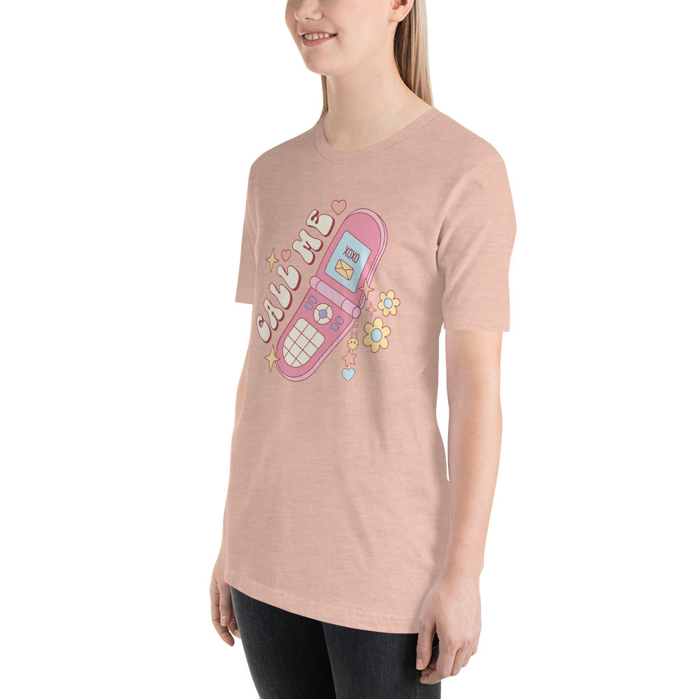 Call Me 90s style Valentines Day Unisex t-shirt