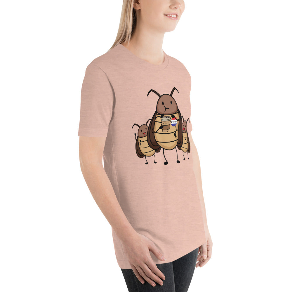 Suburban Cockroach - I Voted! V2 Funny Humor Unisex t-shirt