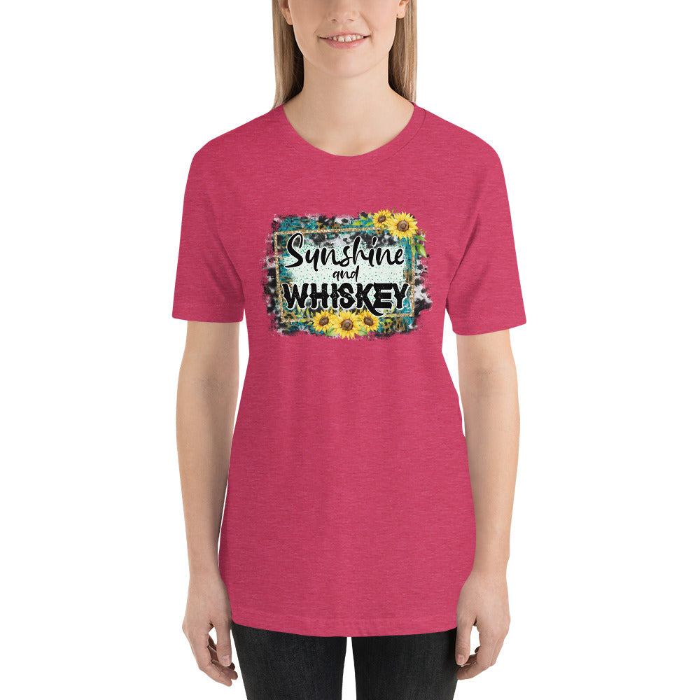 Sunshine and Whiskey Country Unisex t-shirt