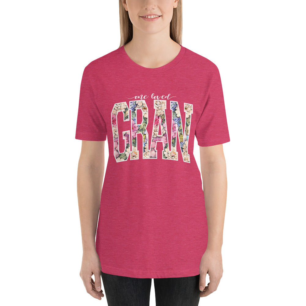 One Loved Gran Wildflower Floral Unisex t-shirt