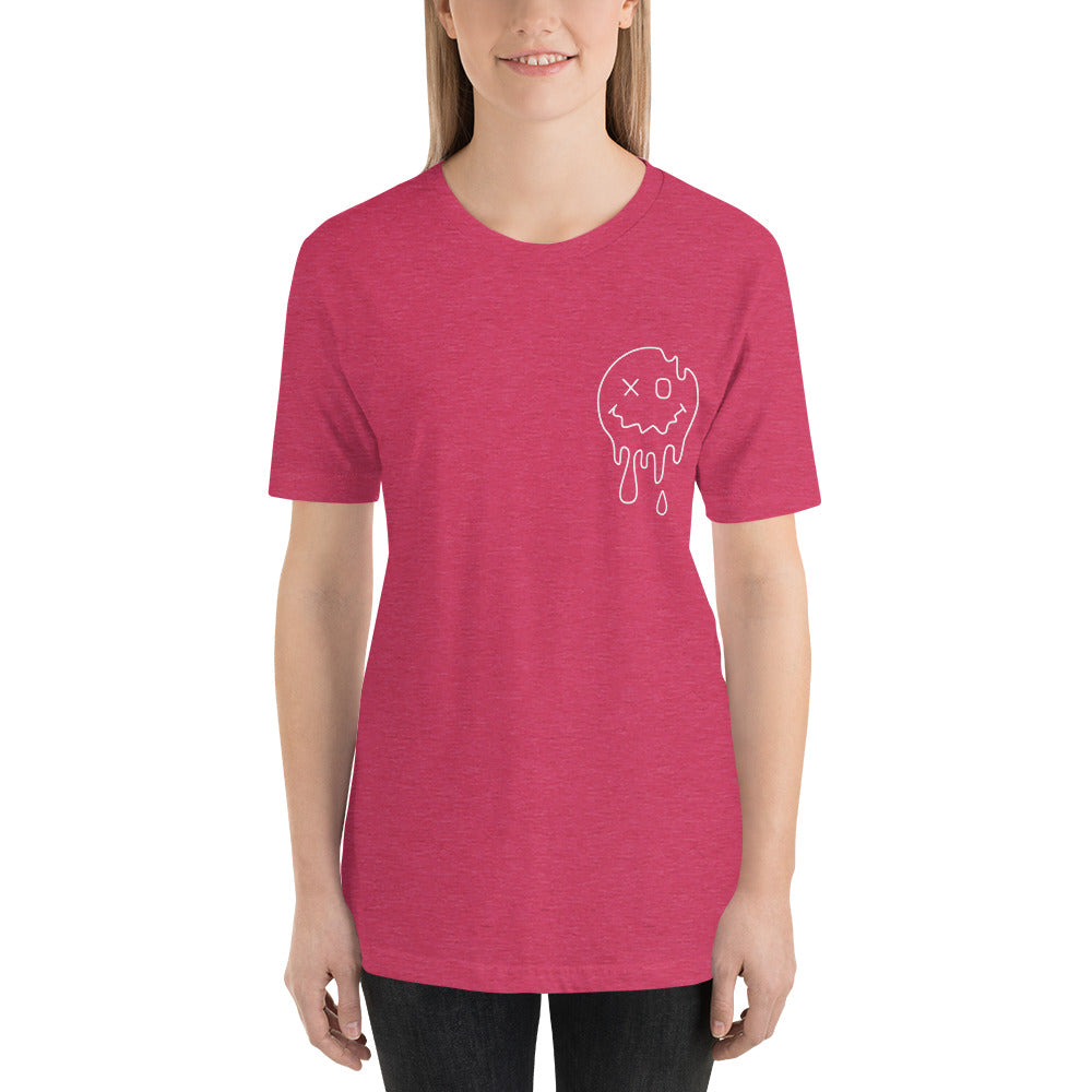 Overstimulated Moms Club with Pocket Smiley Unisex t-shirt
