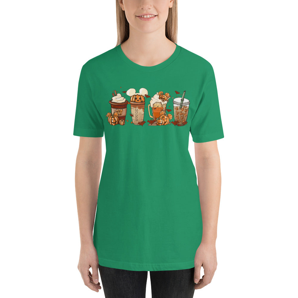 Mouse Coffee and Lattes Pumpkin Spice Unisex t-shirt