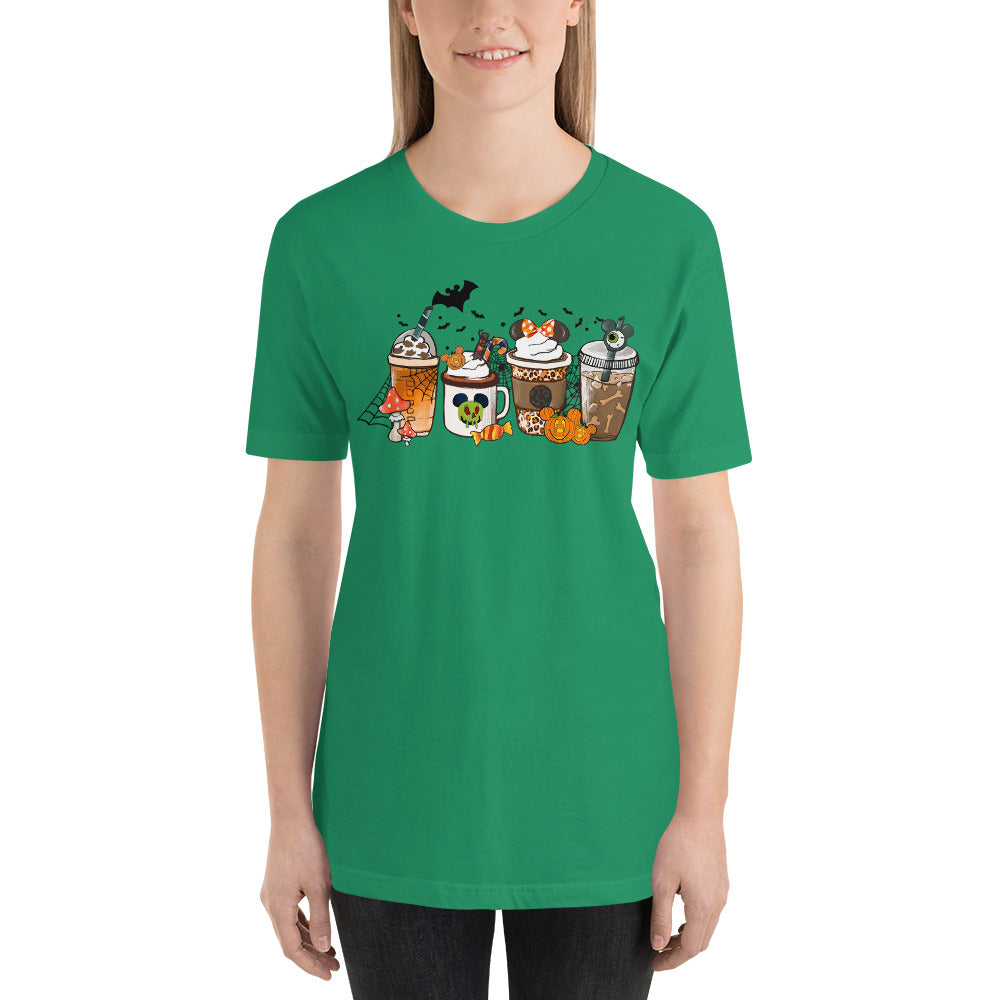 Spooky Mouse Coffee and Lattes Pumpkin Spice Halloween Unisex t-shirt