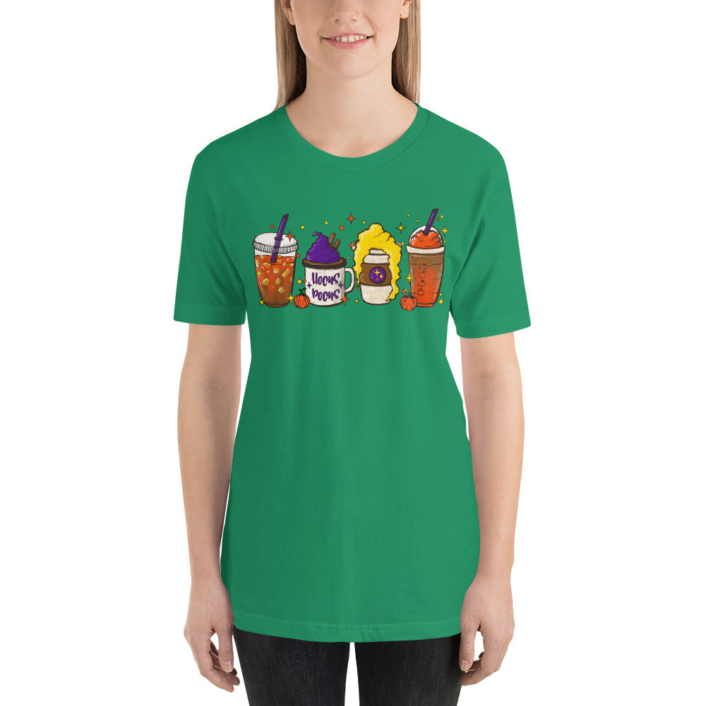 Witches Coffee and Lattes Brew Halloween Unisex t-shirt