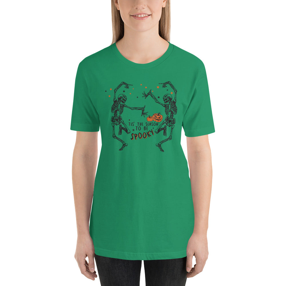 Retro Halloween T-Shirt, Vintage Skeleton T-Shirt, Spooky Season T-Shirt Bella Canvas t-shirt