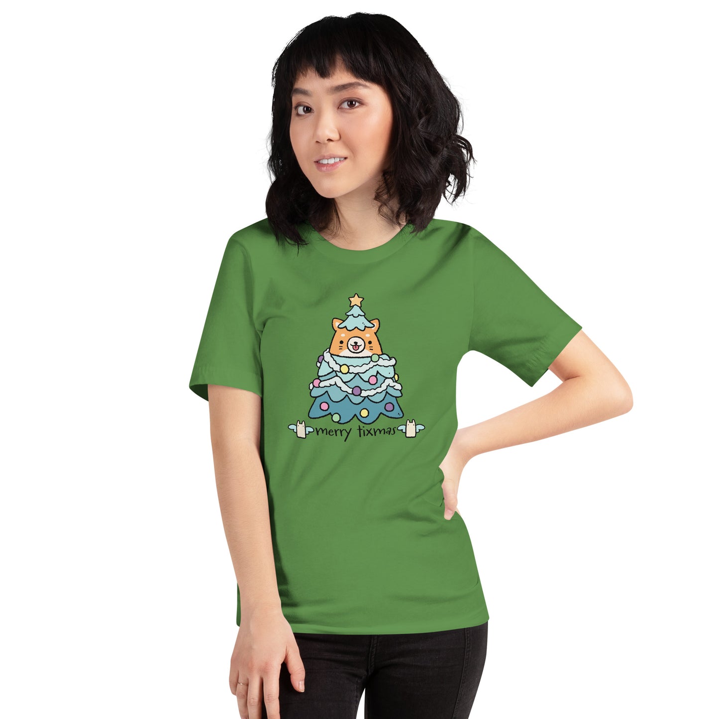 Tixee - Merry Tixmas Corgi Twee Unisex t-shirt