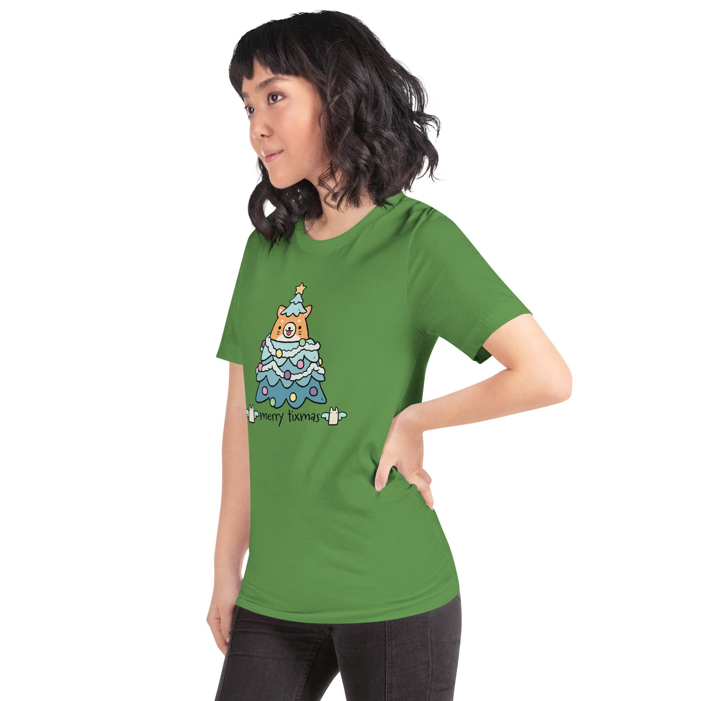 Tixee - Merry Tixmas Corgi Twee Unisex t-shirt