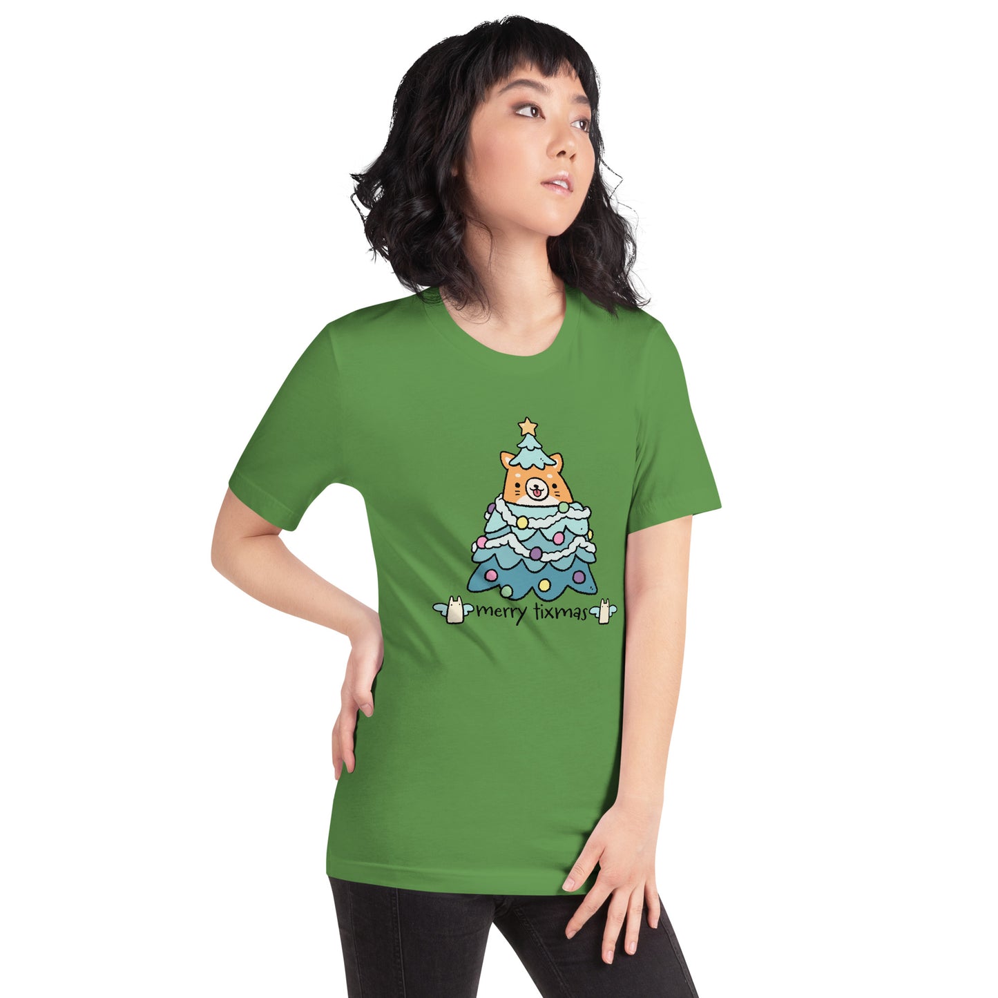 Tixee - Merry Tixmas Corgi Twee Unisex t-shirt