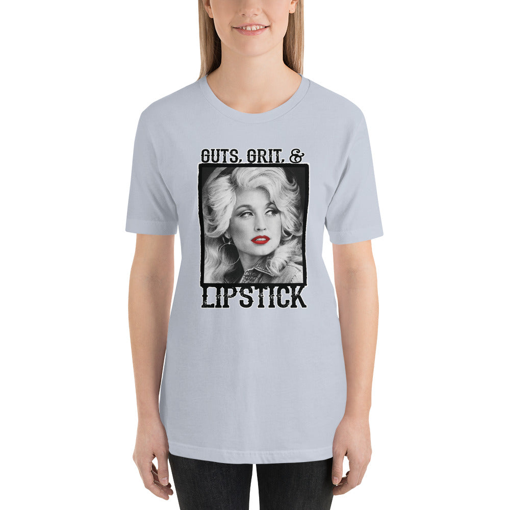 Guts Grit Lipstick Dolly Country Unisex t-shirt