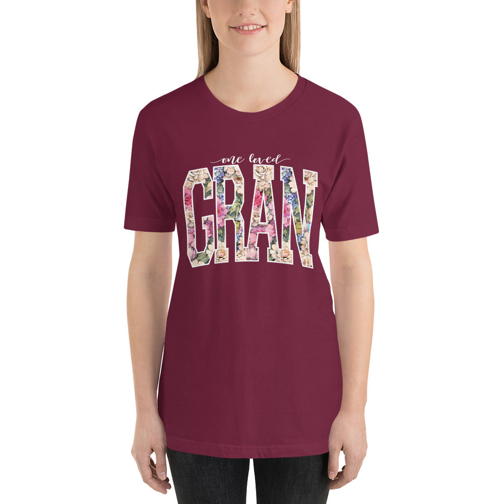 One Loved Gran Wildflower Floral Unisex t-shirt
