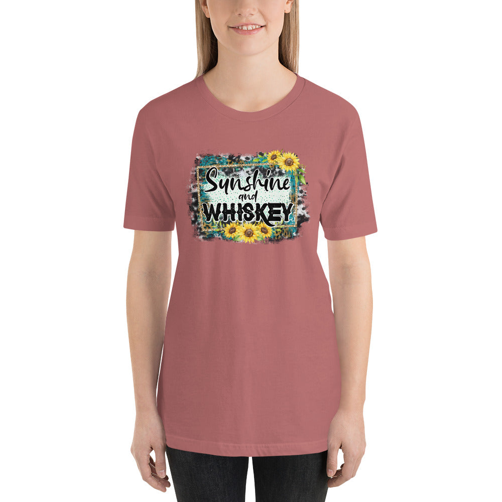 Sunshine and Whiskey Country Unisex t-shirt
