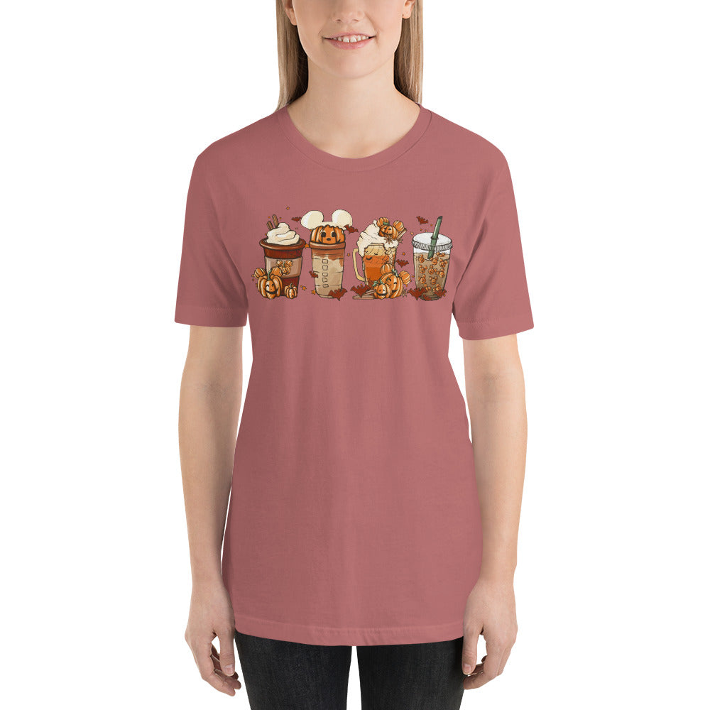 Mouse Coffee and Lattes Pumpkin Spice Unisex t-shirt