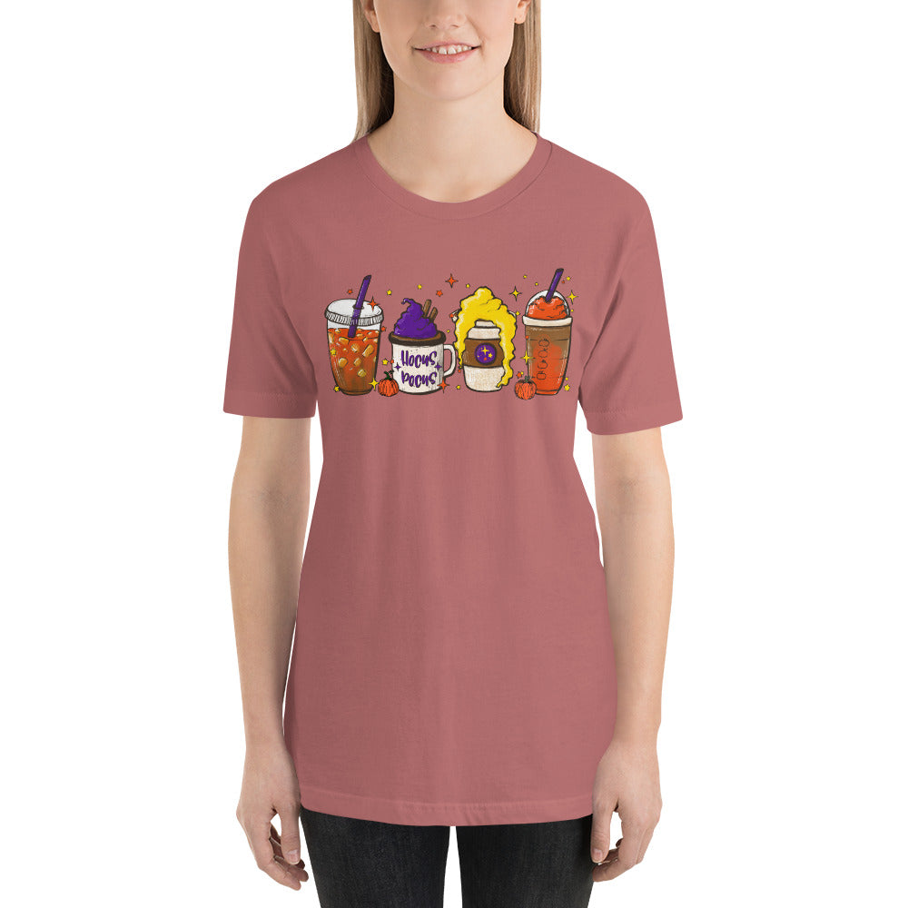 Witches Coffee and Lattes Brew Halloween Unisex t-shirt