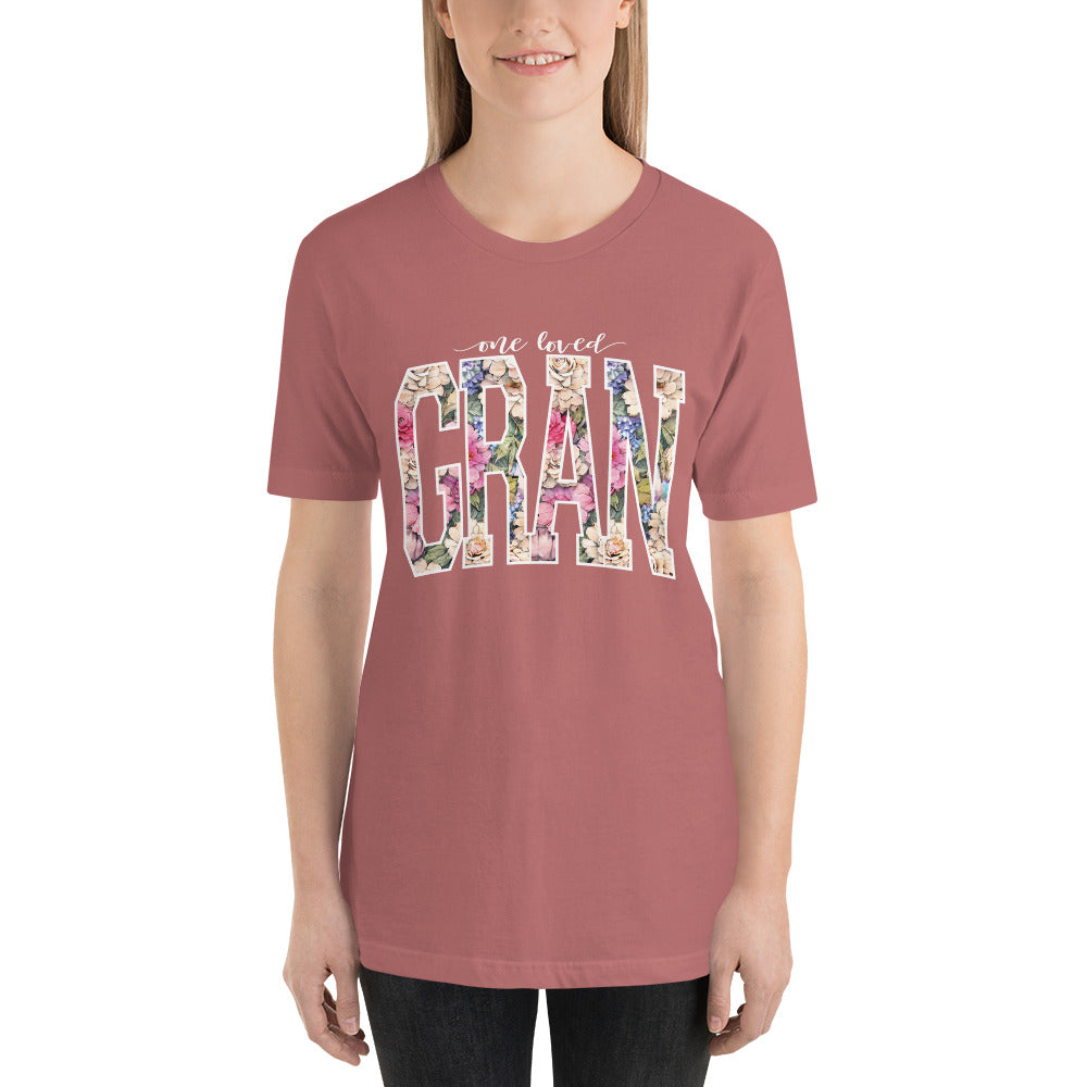 One Loved Gran Wildflower Floral Unisex t-shirt