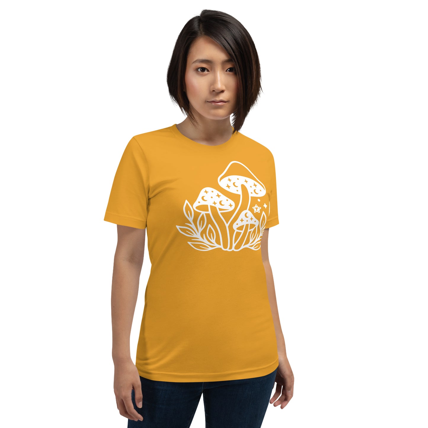 White Cozy Mushy Tee