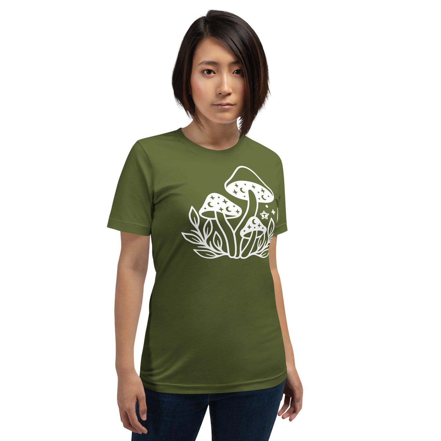 White Cozy Mushy Tee