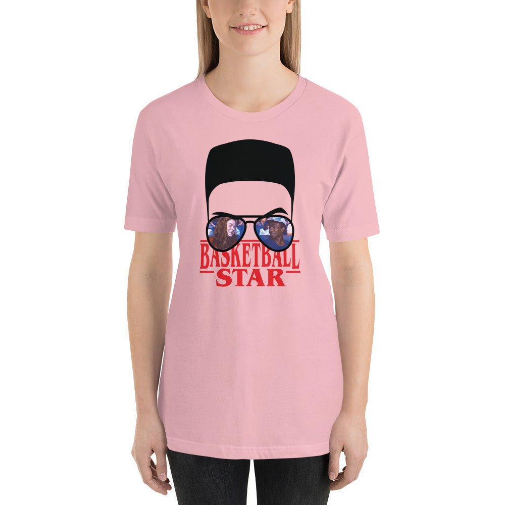 Lucas Basketball Star Flat Top Horror Halloween Unisex t-shirt
