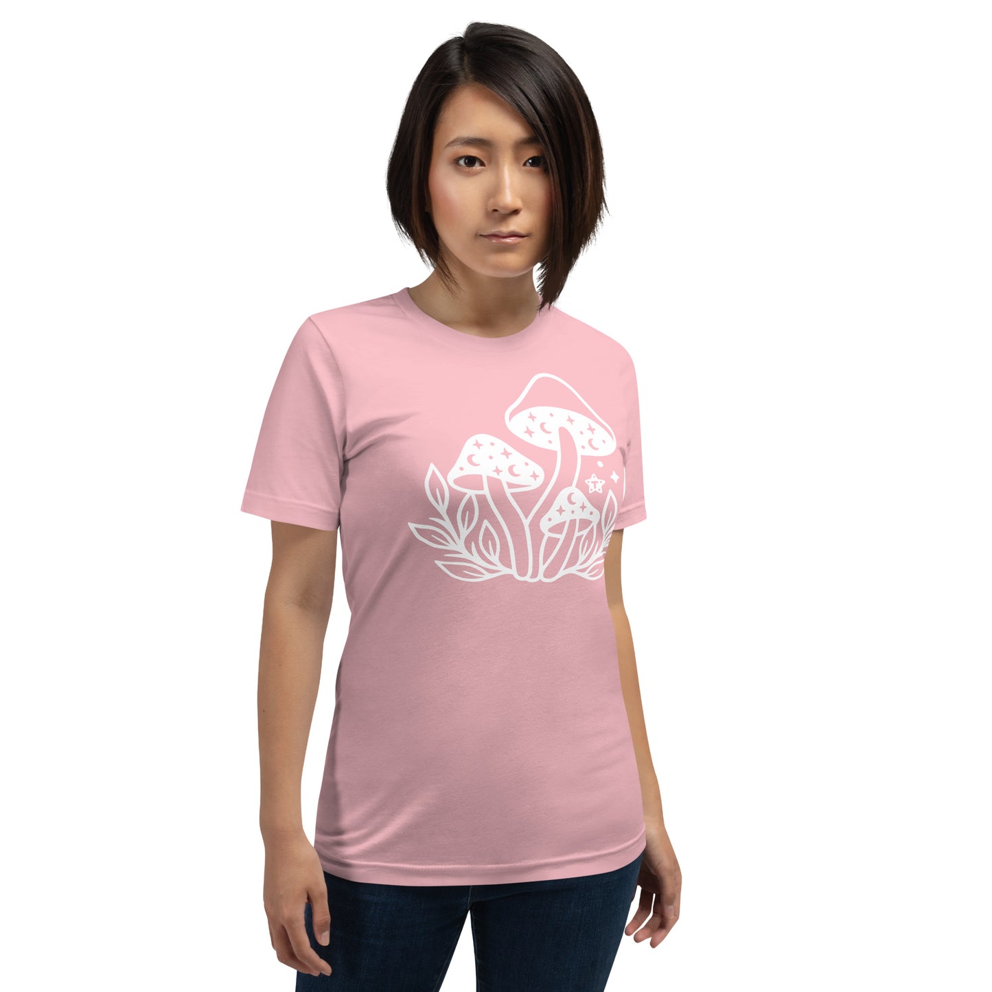 White Cozy Mushy Tee