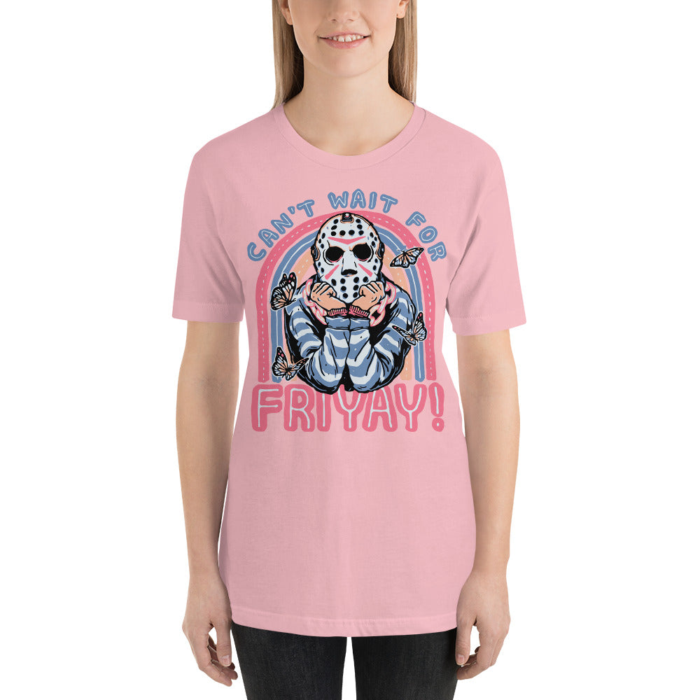 Can't Wait For FRIYAY Cute Halloween Horror Unisex t-shirt