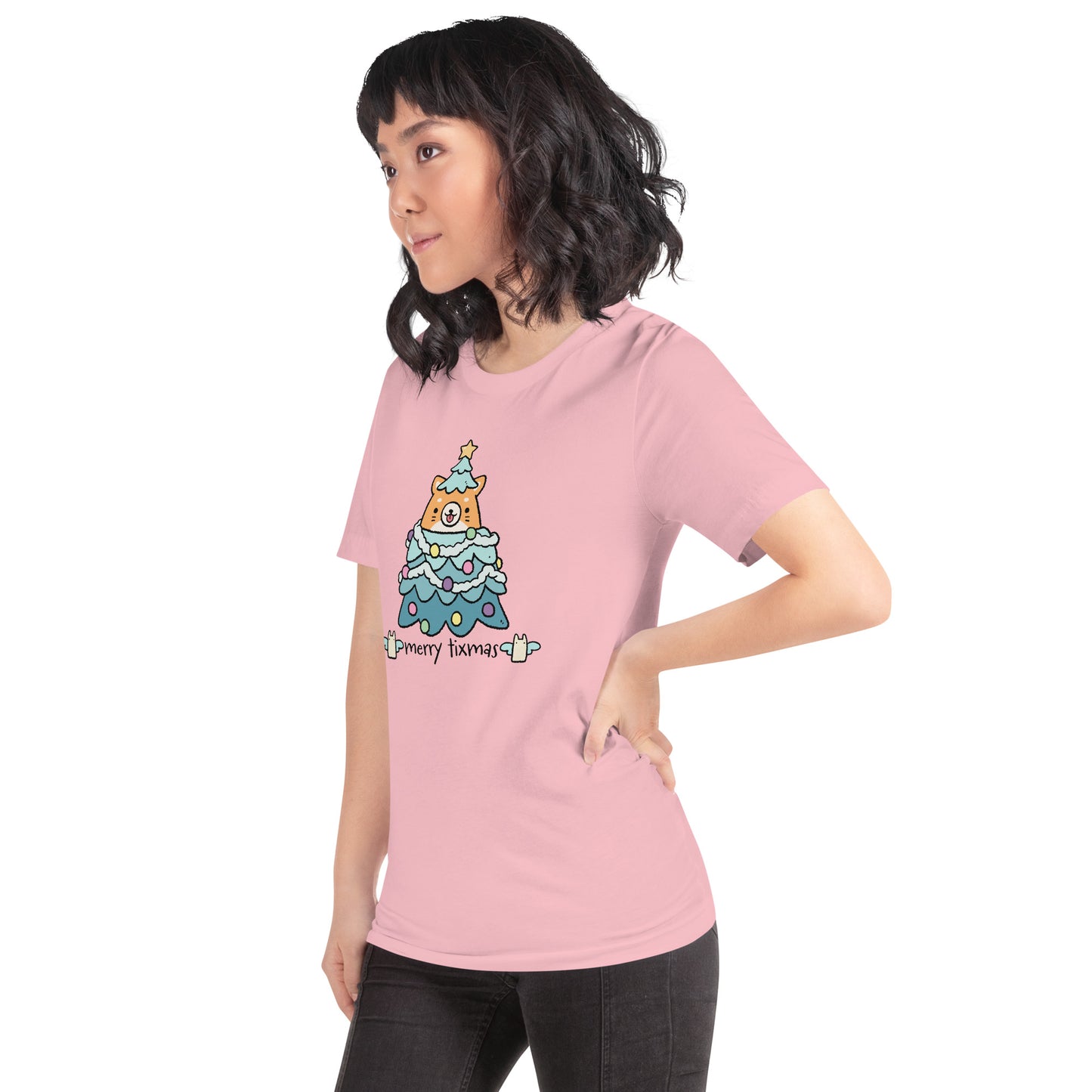 Tixee - Merry Tixmas Corgi Twee Unisex t-shirt