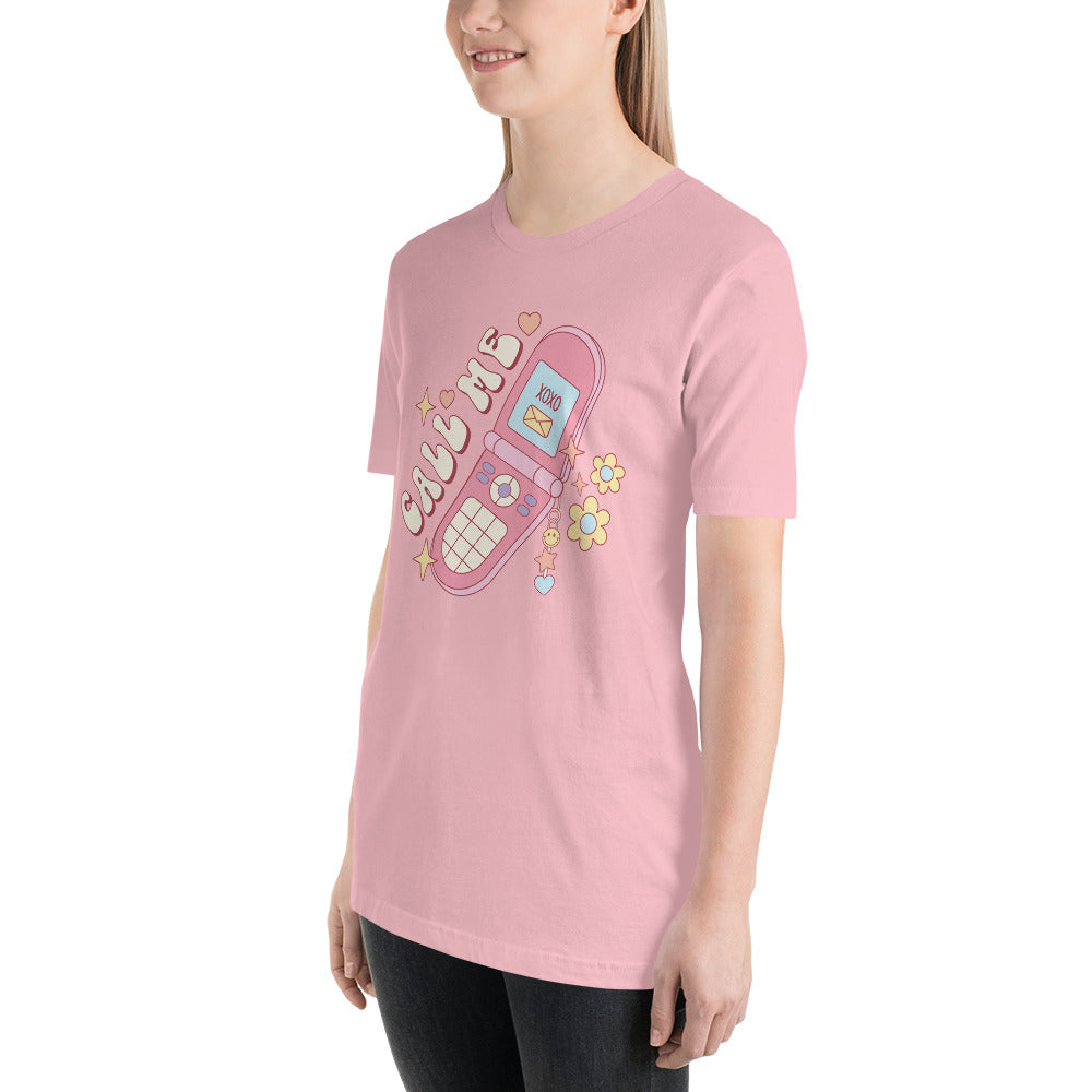 Call Me 90s style Valentines Day Unisex t-shirt