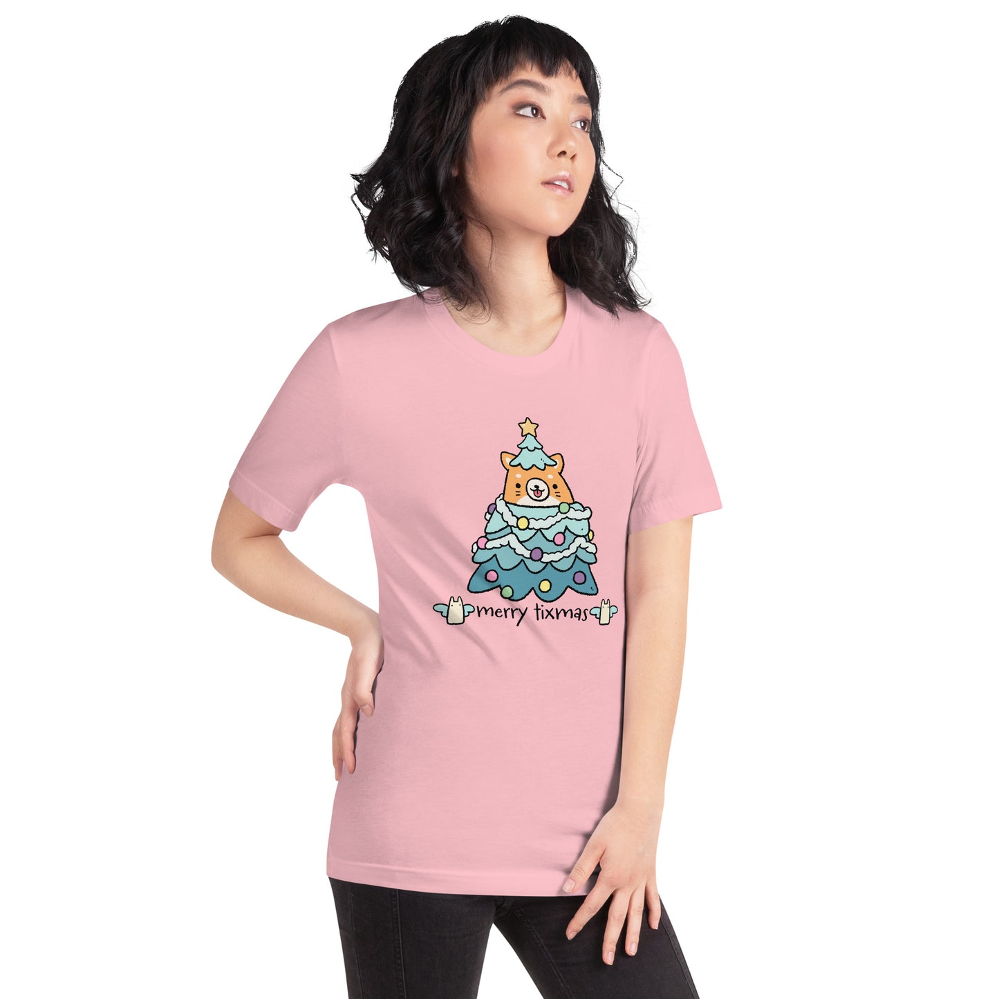 Tixee - Merry Tixmas Corgi Twee Unisex t-shirt