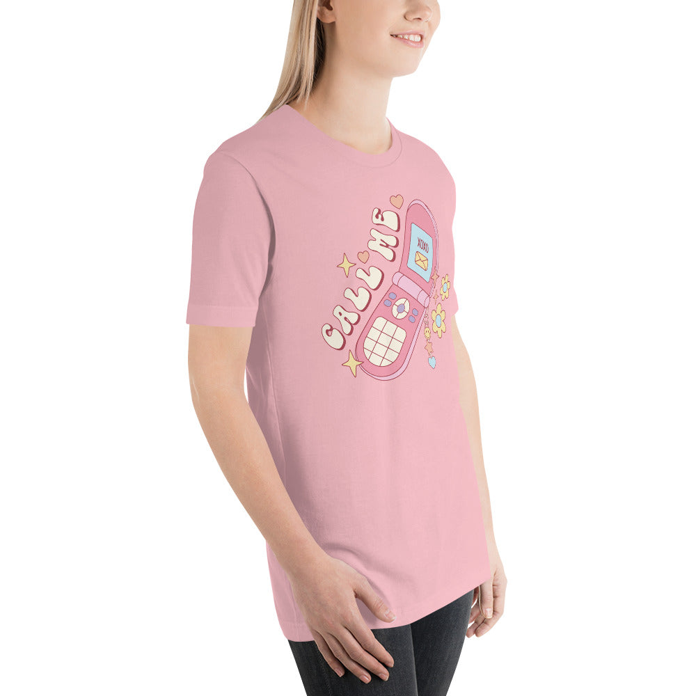 Call Me 90s style Valentines Day Unisex t-shirt