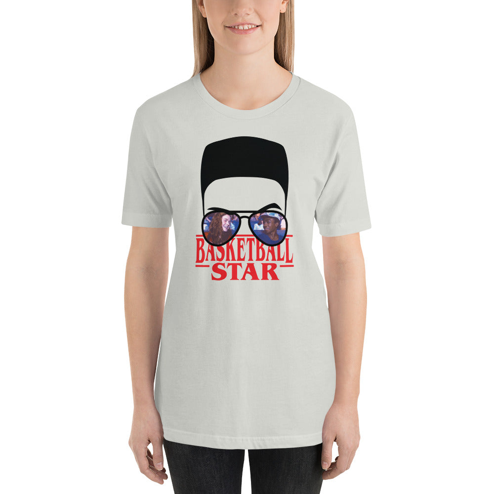Lucas Basketball Star Flat Top Horror Halloween Unisex t-shirt
