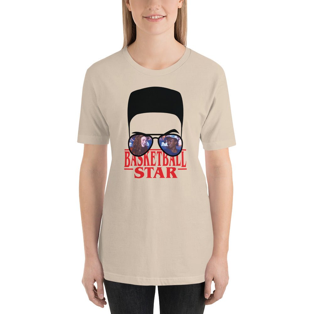 Lucas Basketball Star Flat Top Horror Halloween Unisex t-shirt
