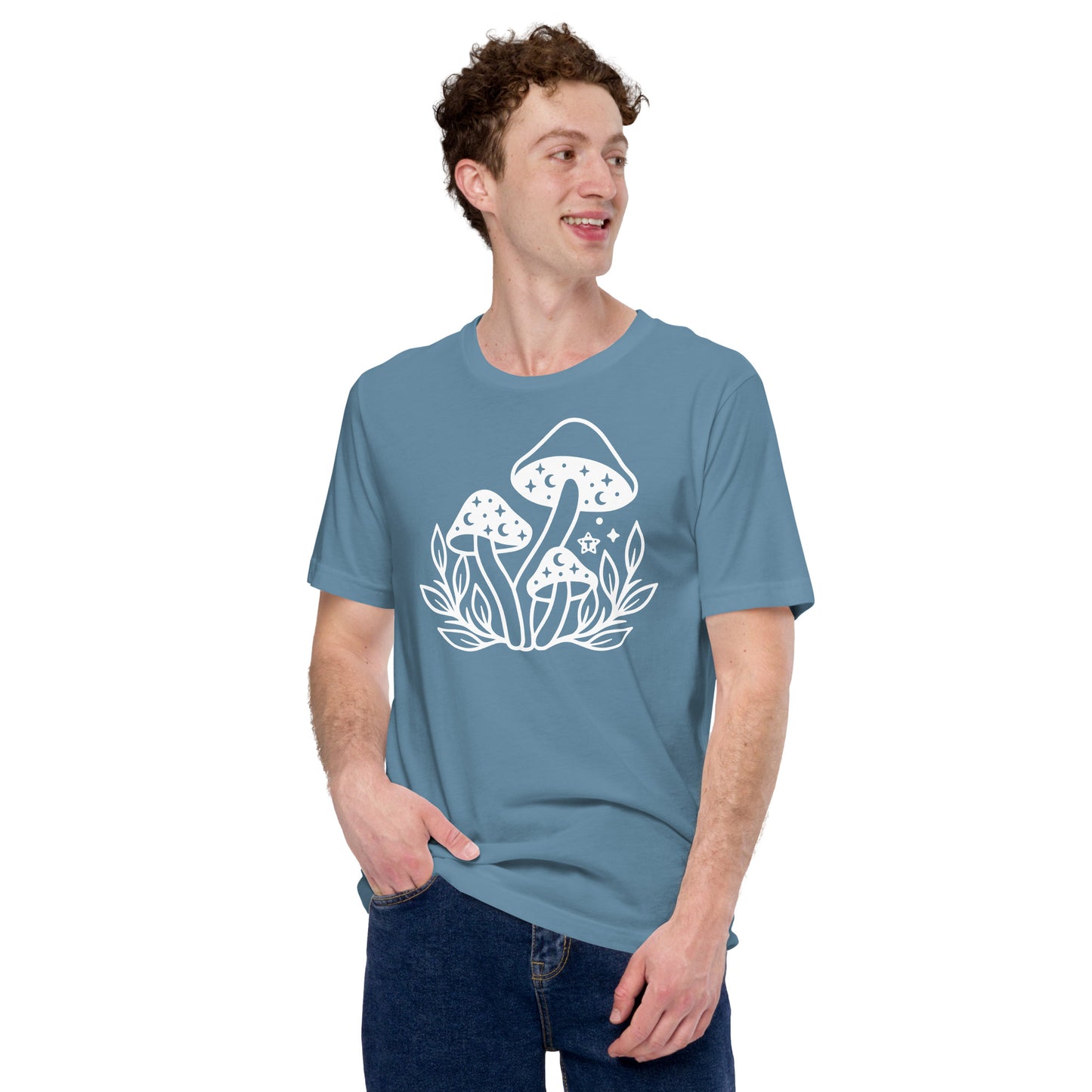 White Cozy Mushy Tee