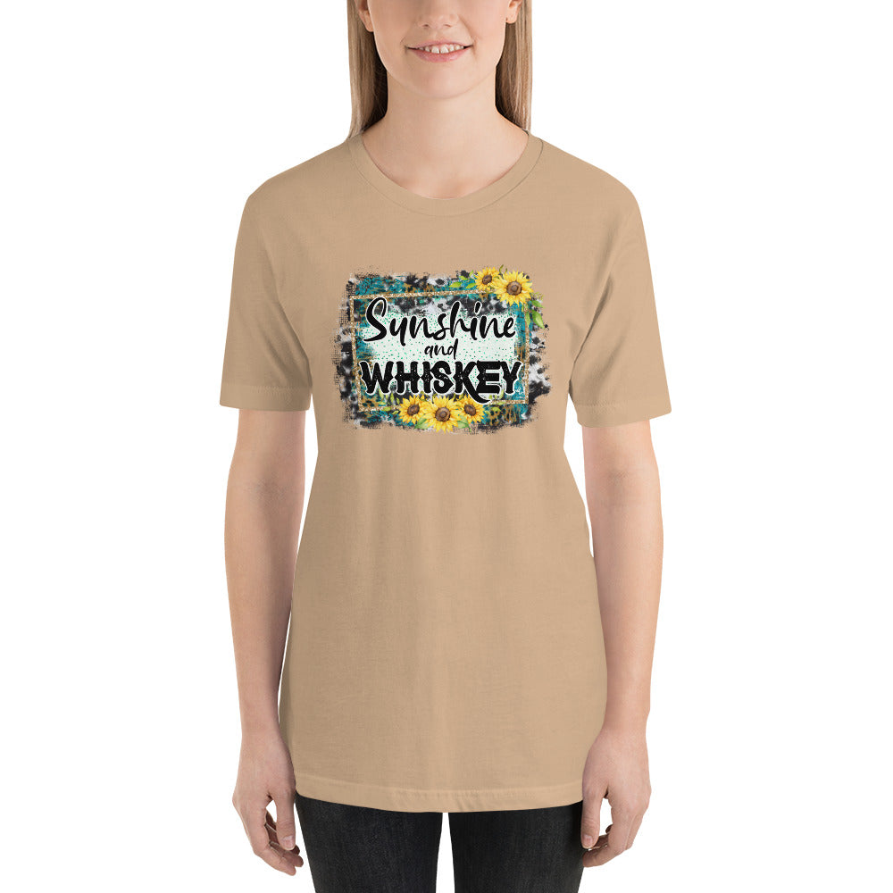 Sunshine and Whiskey Country Unisex t-shirt