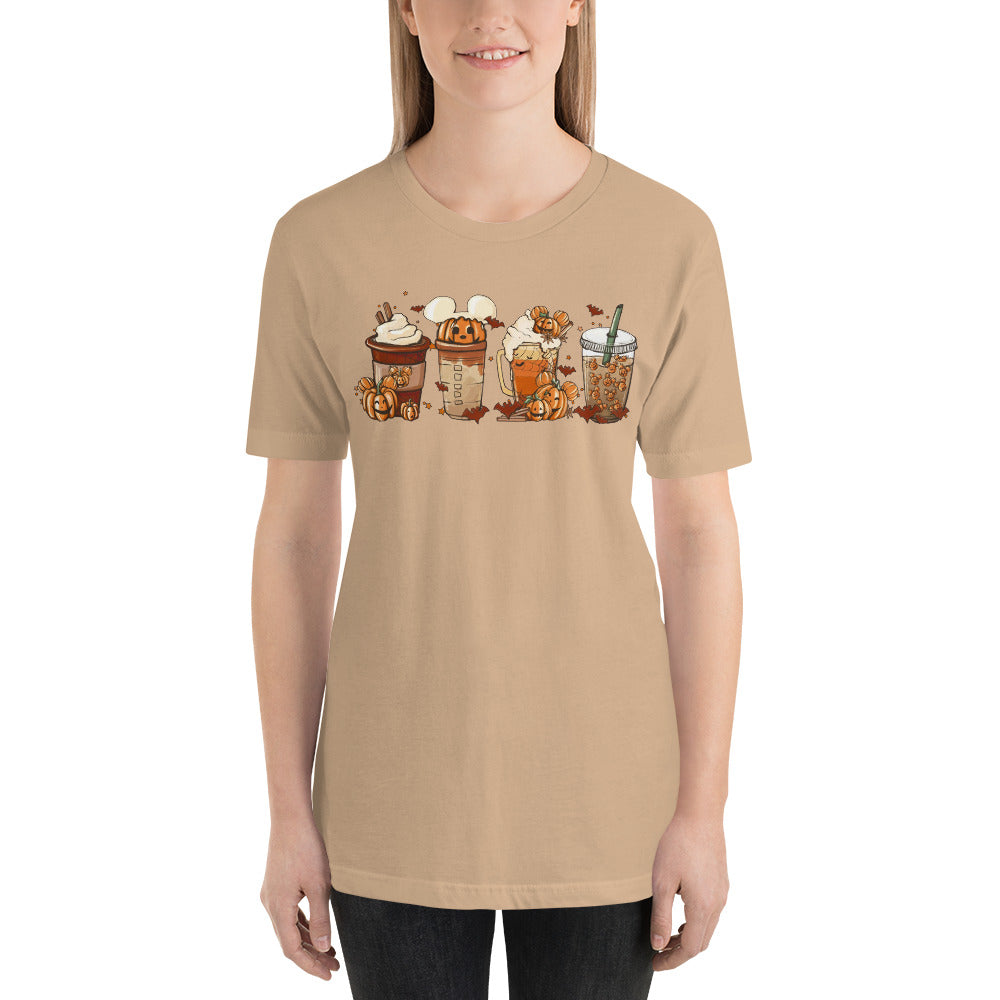 Mouse Coffee and Lattes Pumpkin Spice Unisex t-shirt