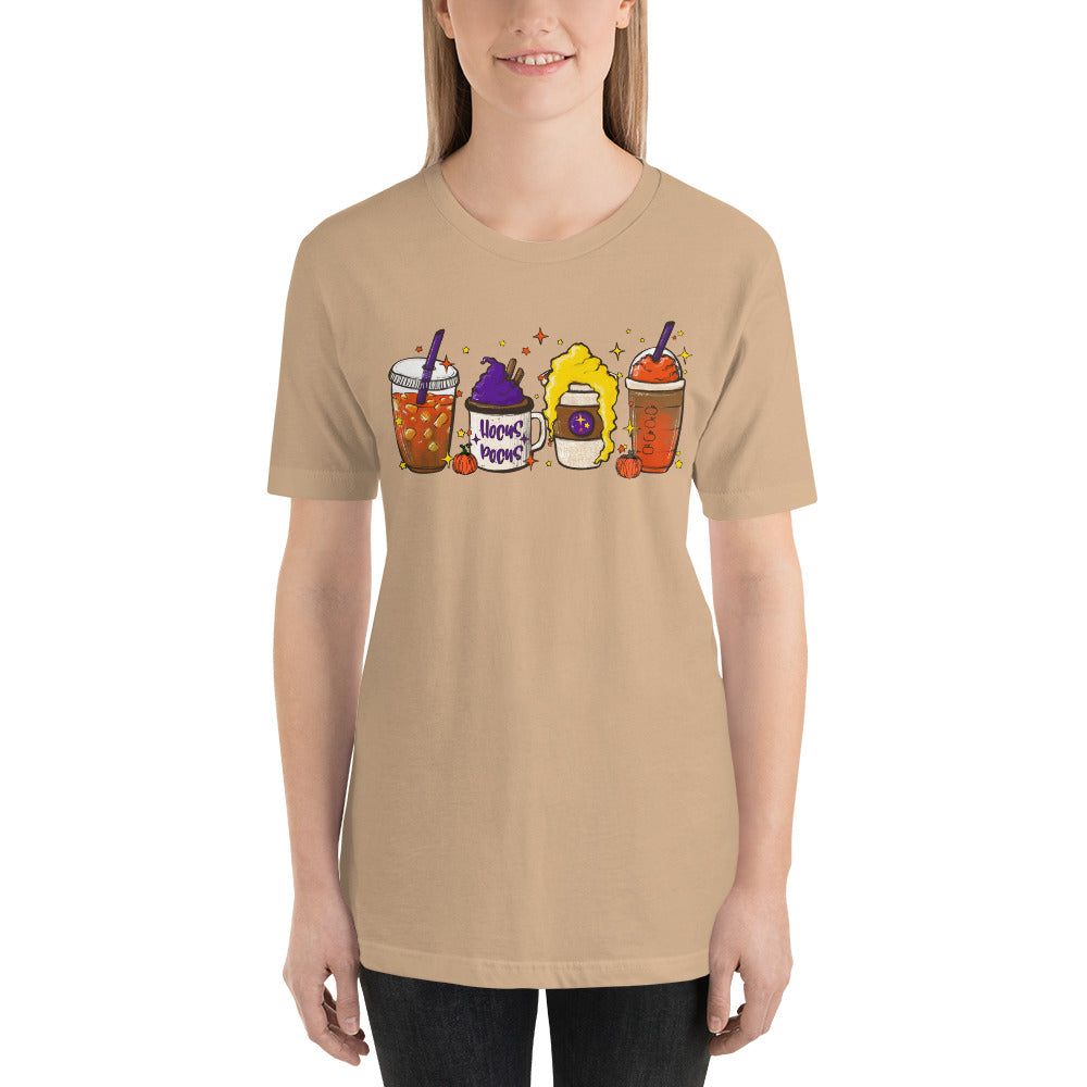 Witches Coffee and Lattes Brew Halloween Unisex t-shirt