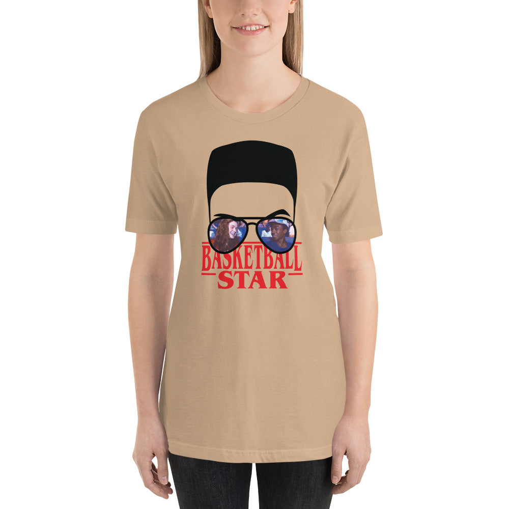 Lucas Basketball Star Flat Top Horror Halloween Unisex t-shirt