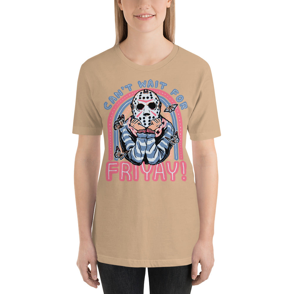 Can't Wait For FRIYAY Cute Halloween Horror Unisex t-shirt