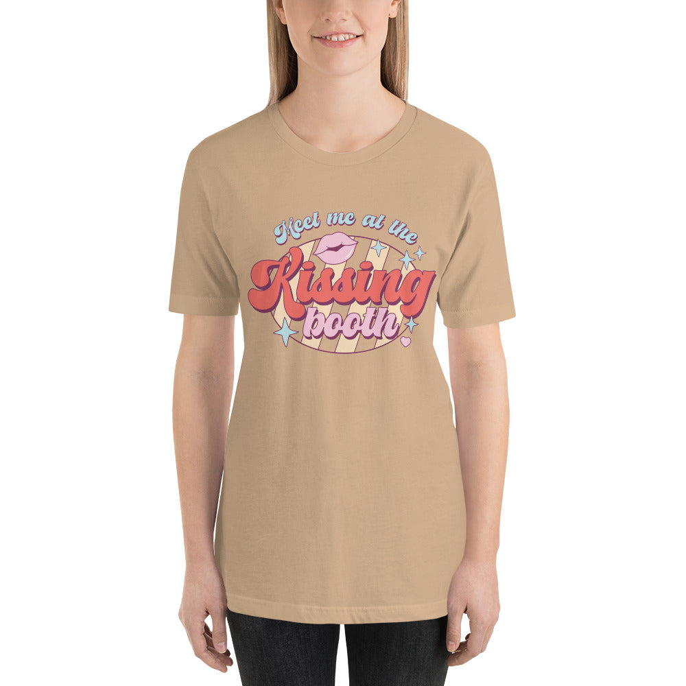 Meet Me At The Kissing Booth Valentines Day Unisex t-shirt