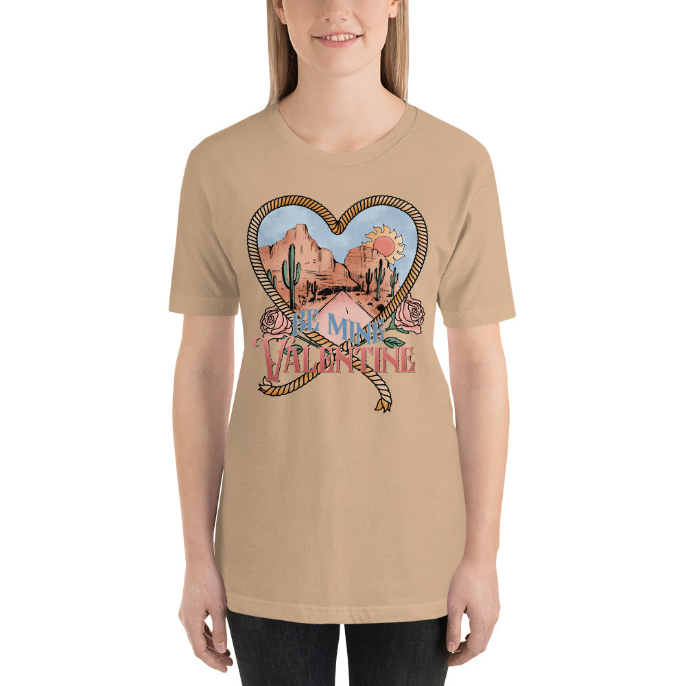 Be My Valentine Country Southern Cowboy Valentines Day Unisex t-shirt