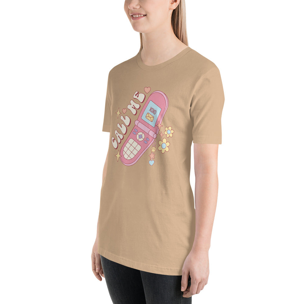 Call Me 90s style Valentines Day Unisex t-shirt