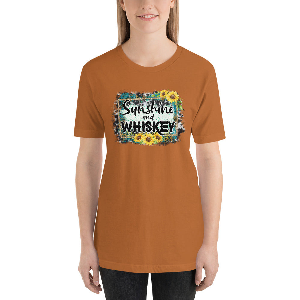 Sunshine and Whiskey Country Unisex t-shirt