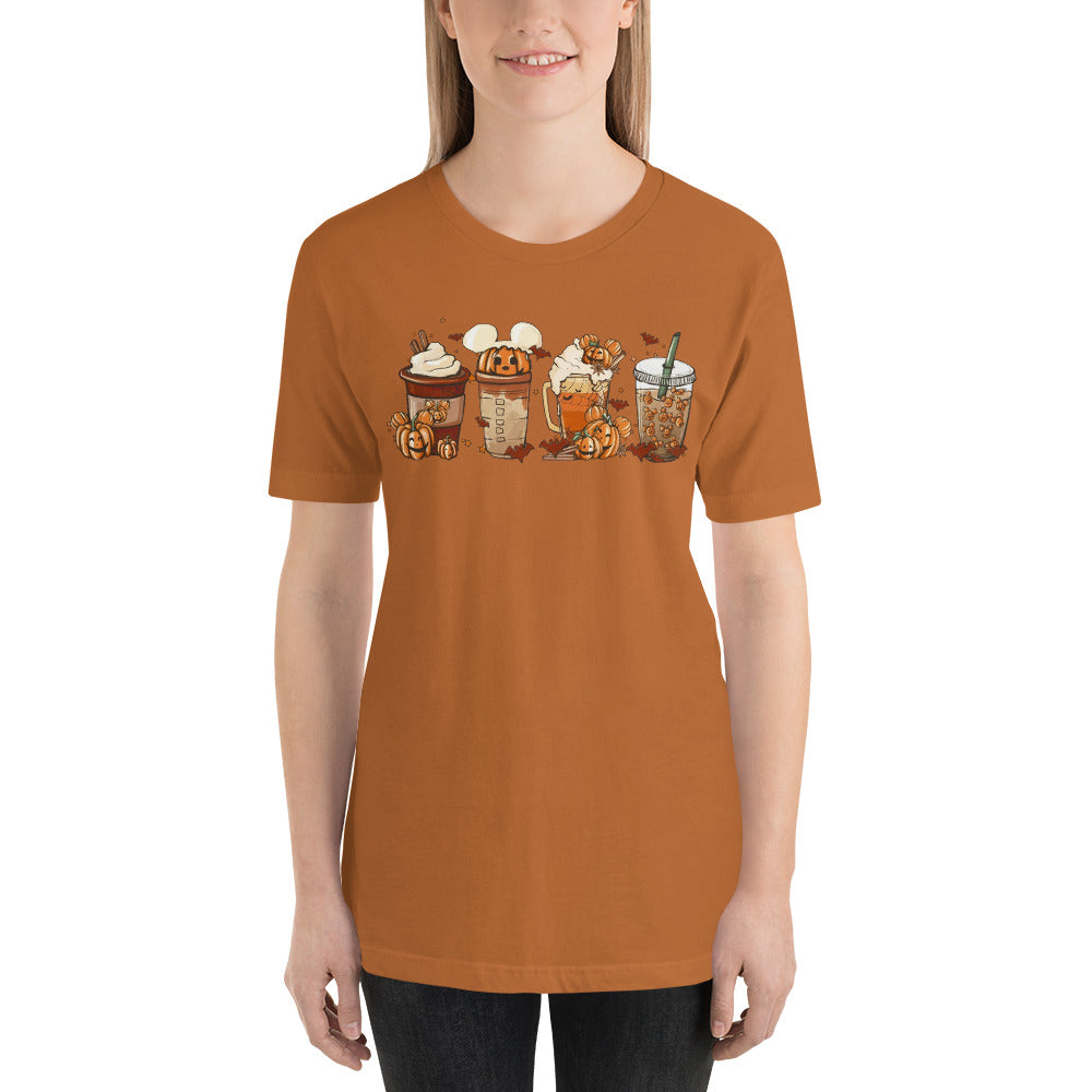 Mouse Coffee and Lattes Pumpkin Spice Unisex t-shirt