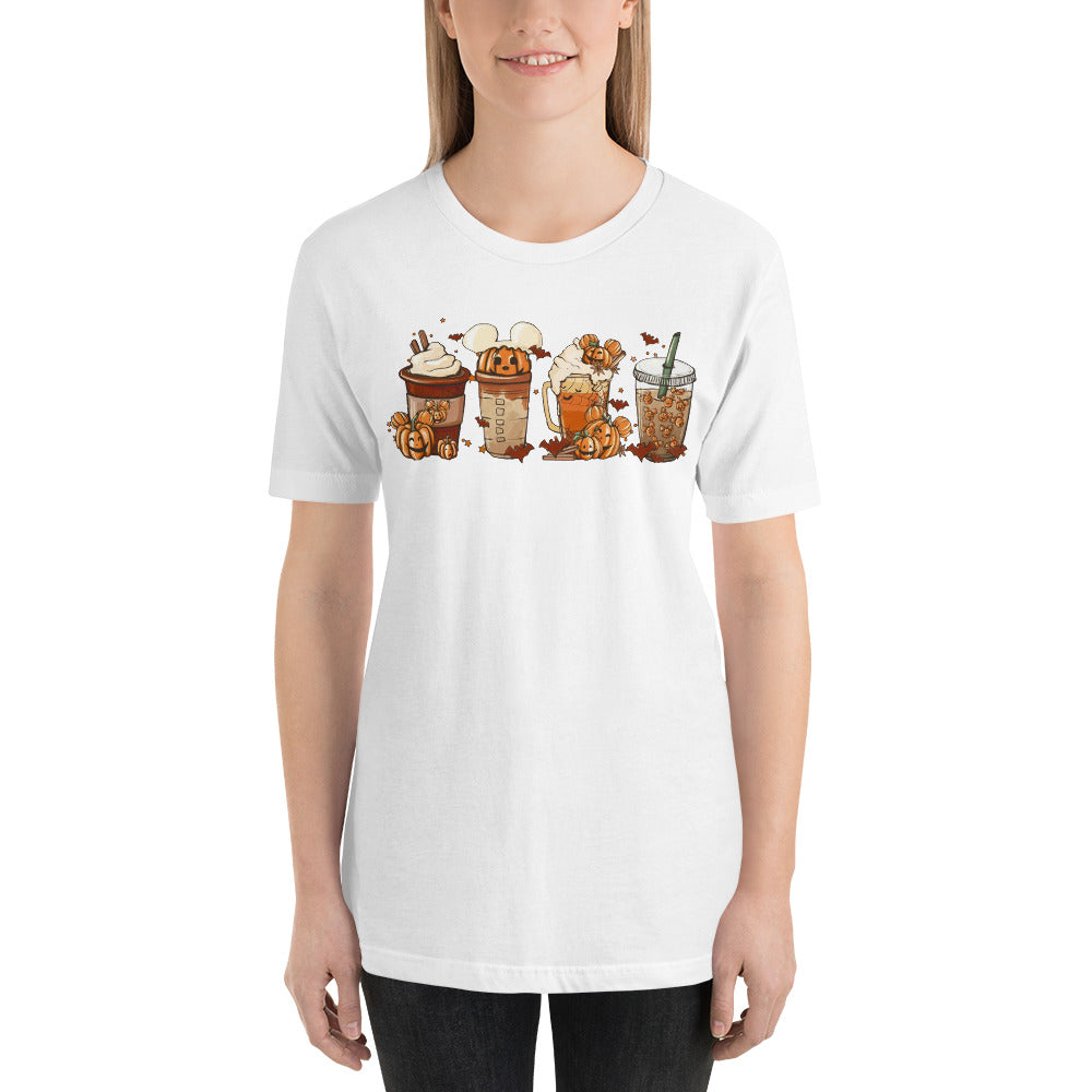 Mouse Coffee and Lattes Pumpkin Spice Unisex t-shirt