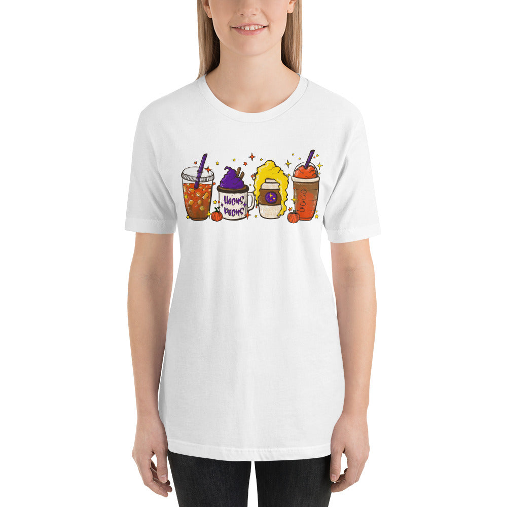 Witches Coffee and Lattes Brew Halloween Unisex t-shirt