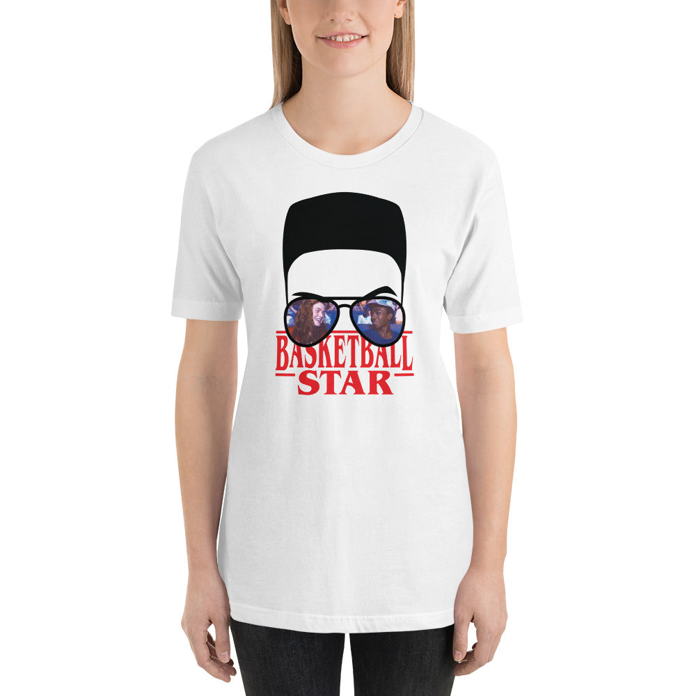 Lucas Basketball Star Flat Top Horror Halloween Unisex t-shirt