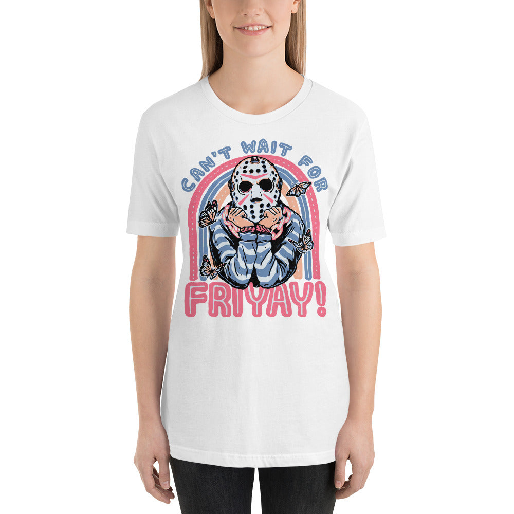 Can't Wait For FRIYAY Cute Halloween Horror Unisex t-shirt