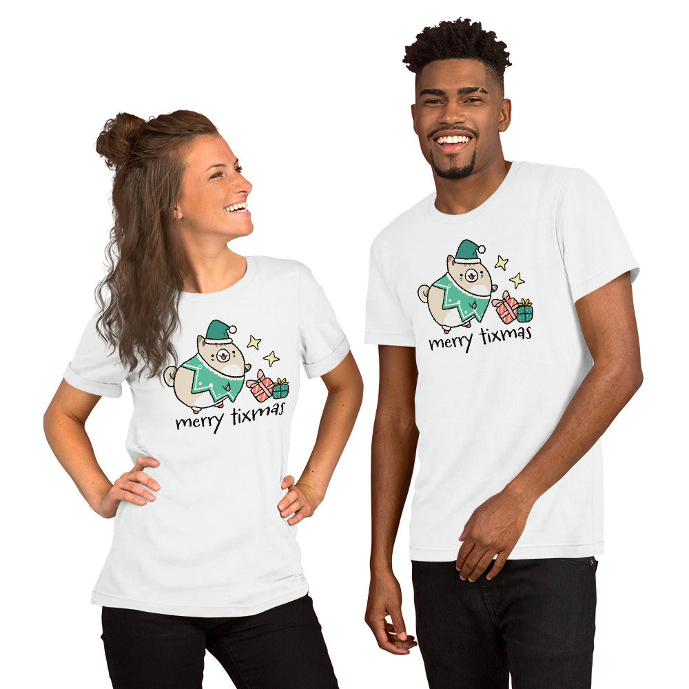 Tixee - Meowy Tixmas Elf Cat Unisex t-shirt